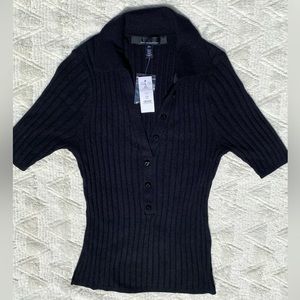 Black White House Black Market Sweater